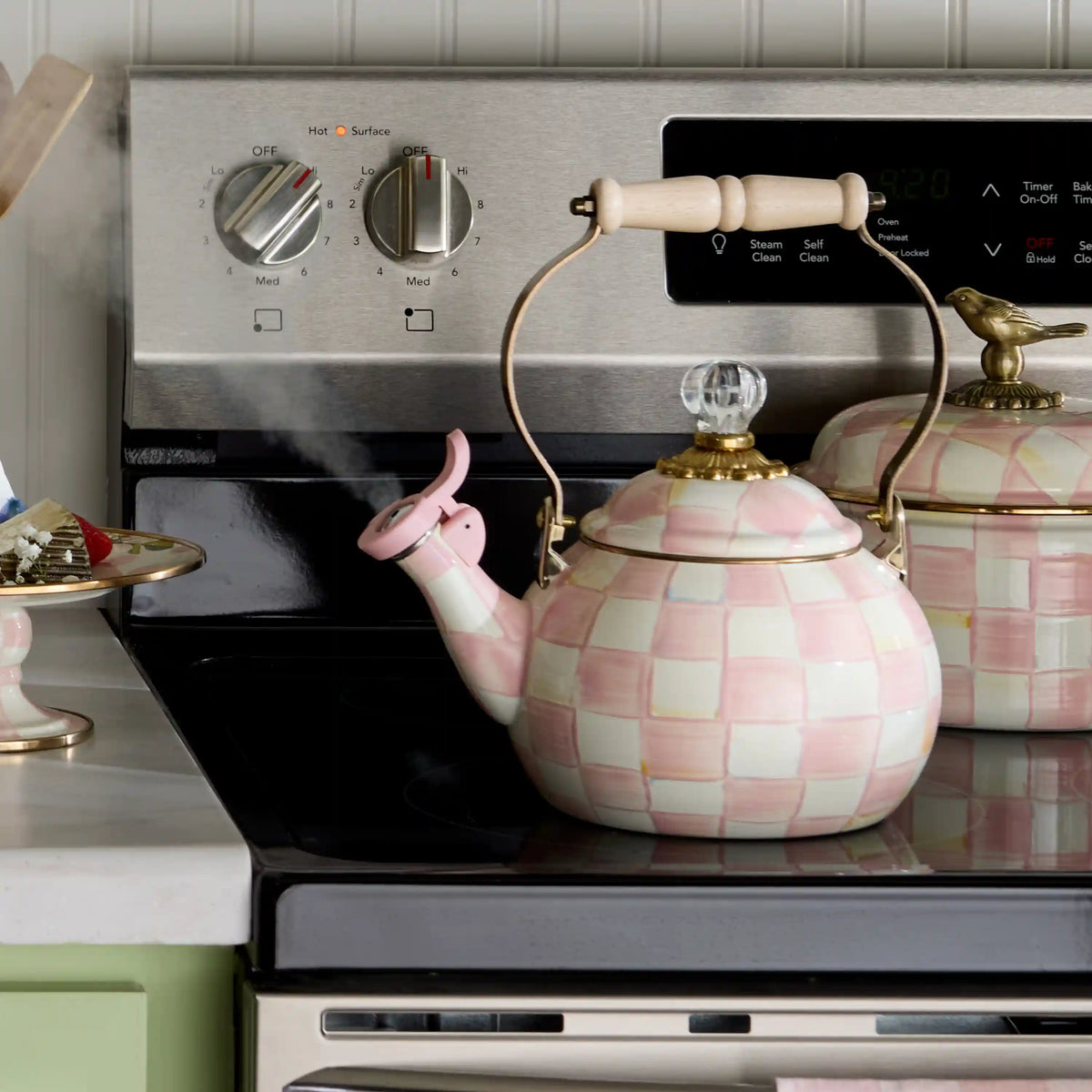 Sterling Check Whistling Tea Kettle