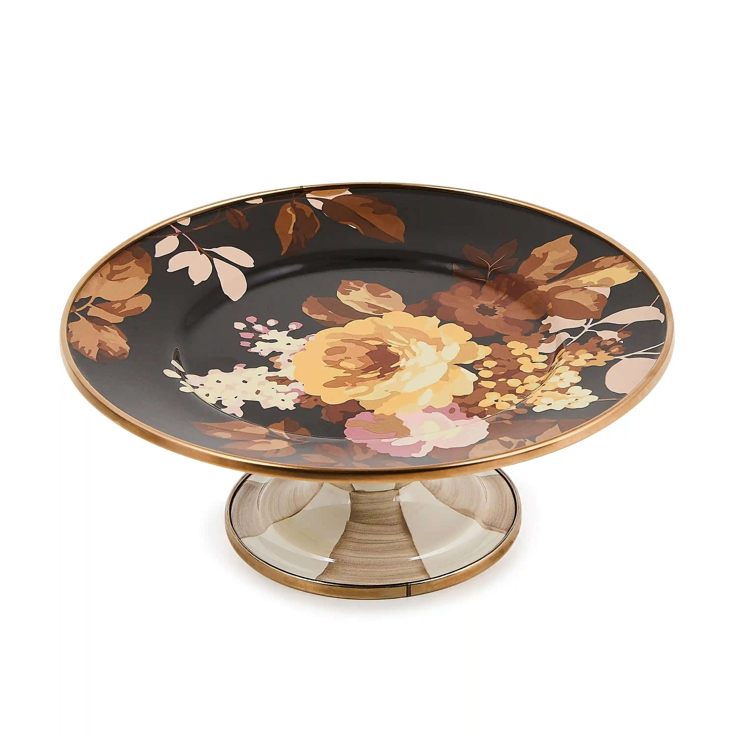 Wild Rose Mauve Mini Pedestal Platter