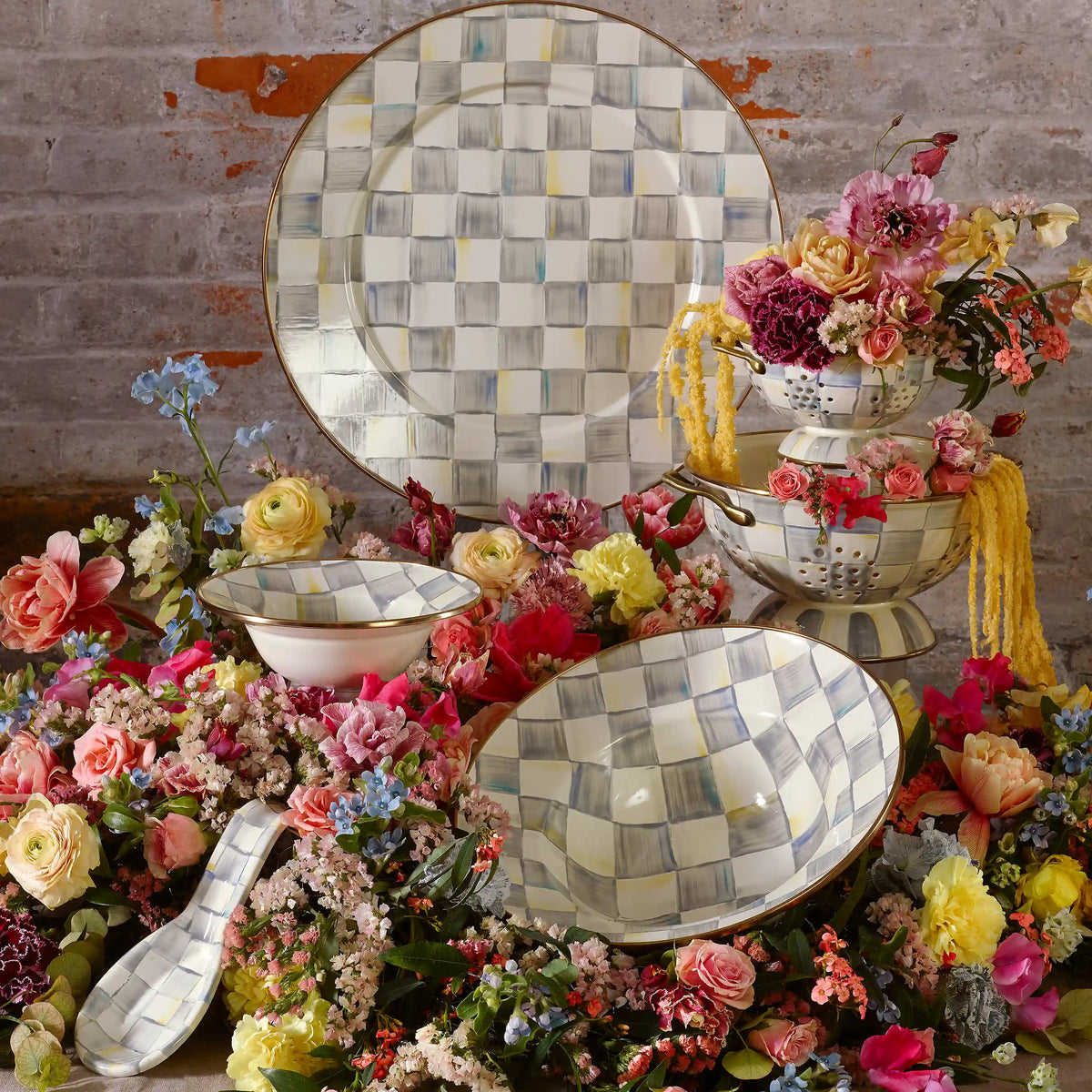 Sterling Check Serving Platter