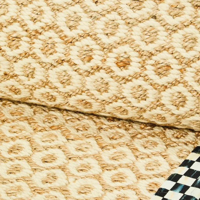 Courtly Check Natural Honeycomb 8' x 10' Jute Rug