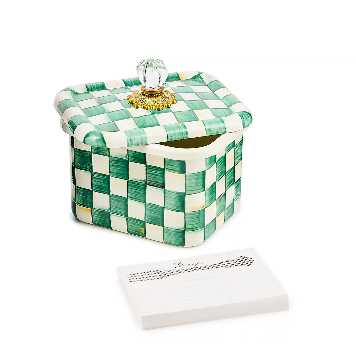 Courtly Check Recipe Box