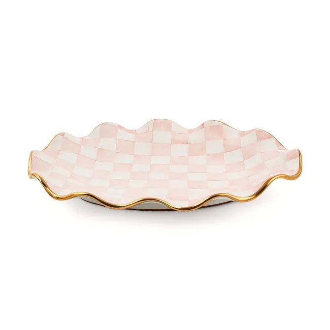 Rosy Check Ceramic Large Serving Platter