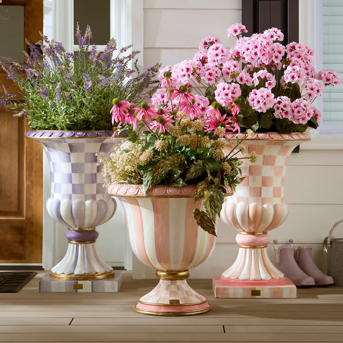 Courtly Stripe Urn