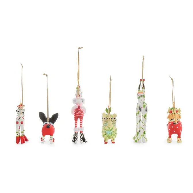 Patience Brewster Mini Dog Ornaments, Set of 6