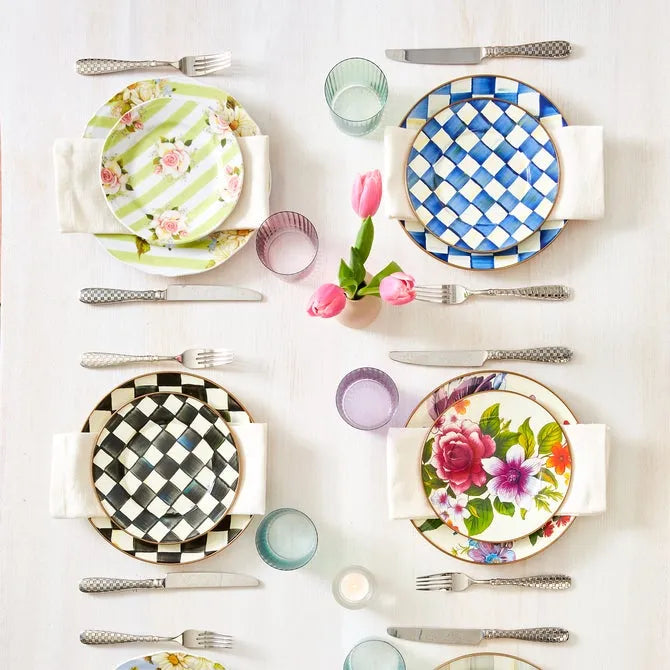 Royal Check Dinner Plate