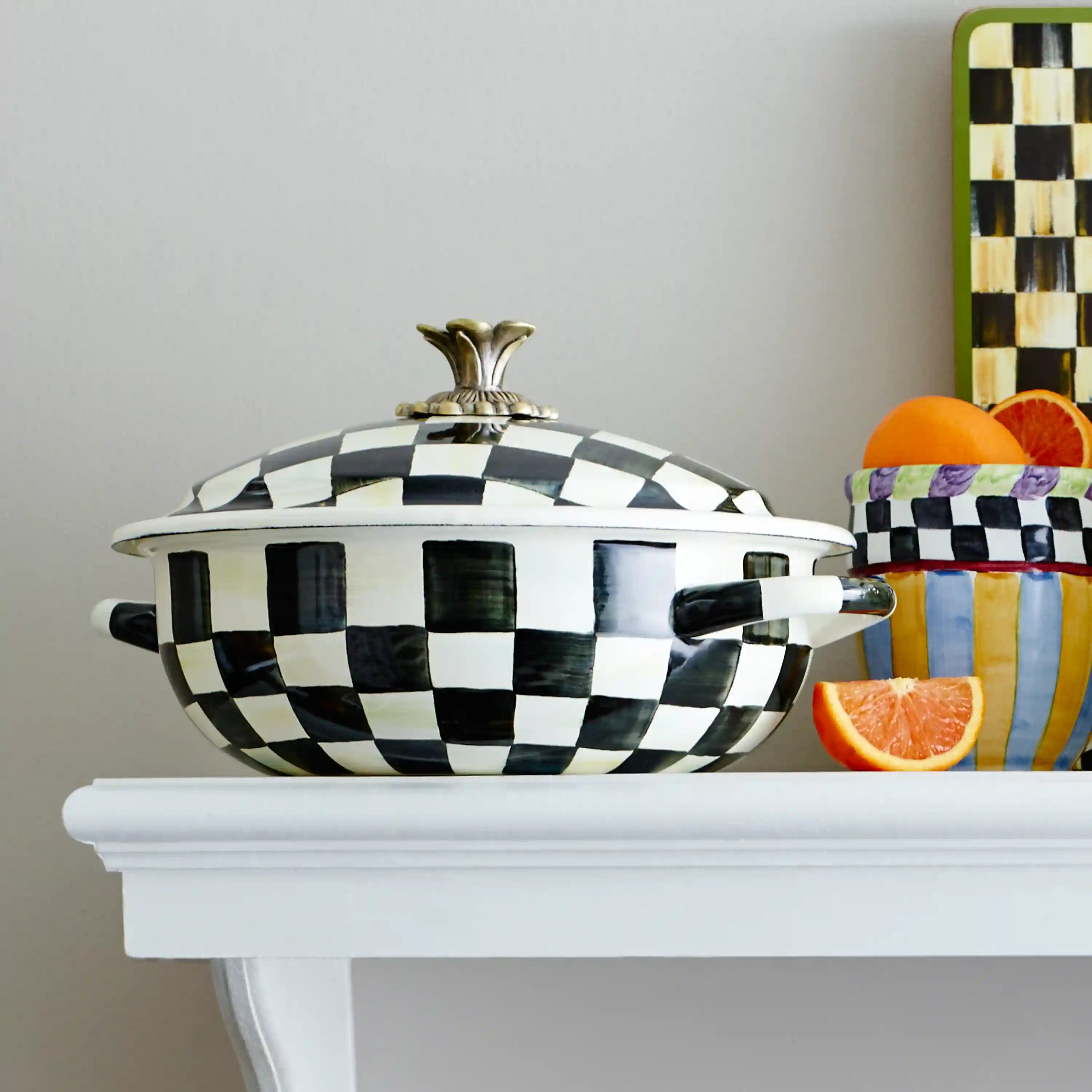 Sterling Check Medium Casserbole