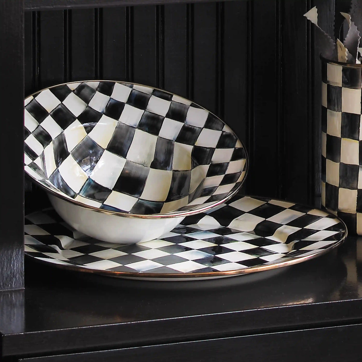 Sterling Check Serving Platter