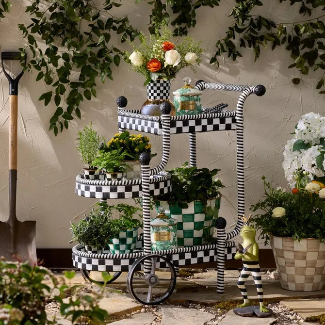 Gambit Check Outdoor Bar Cart