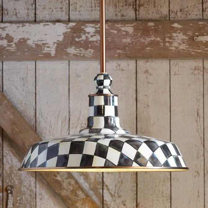 Courtly Check 18" Barn Pendant Lamp