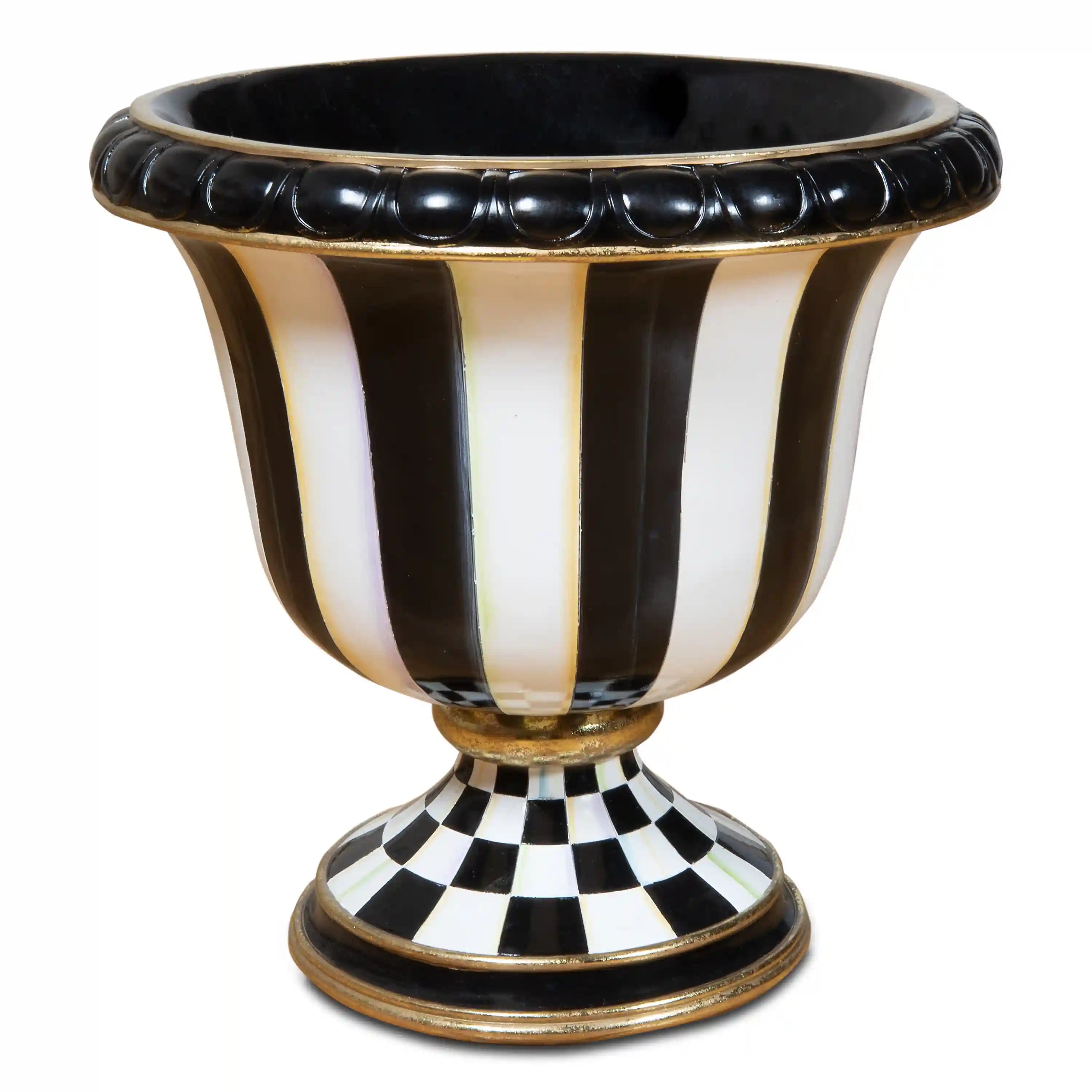 Royal Check Pedestal Urn