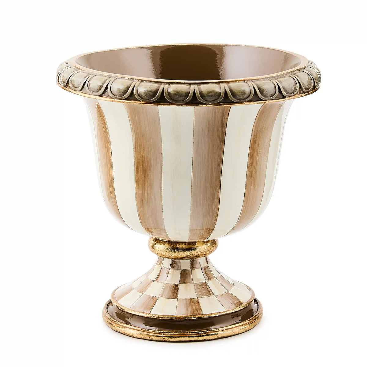 Courtly Stripe Tabletop Urn