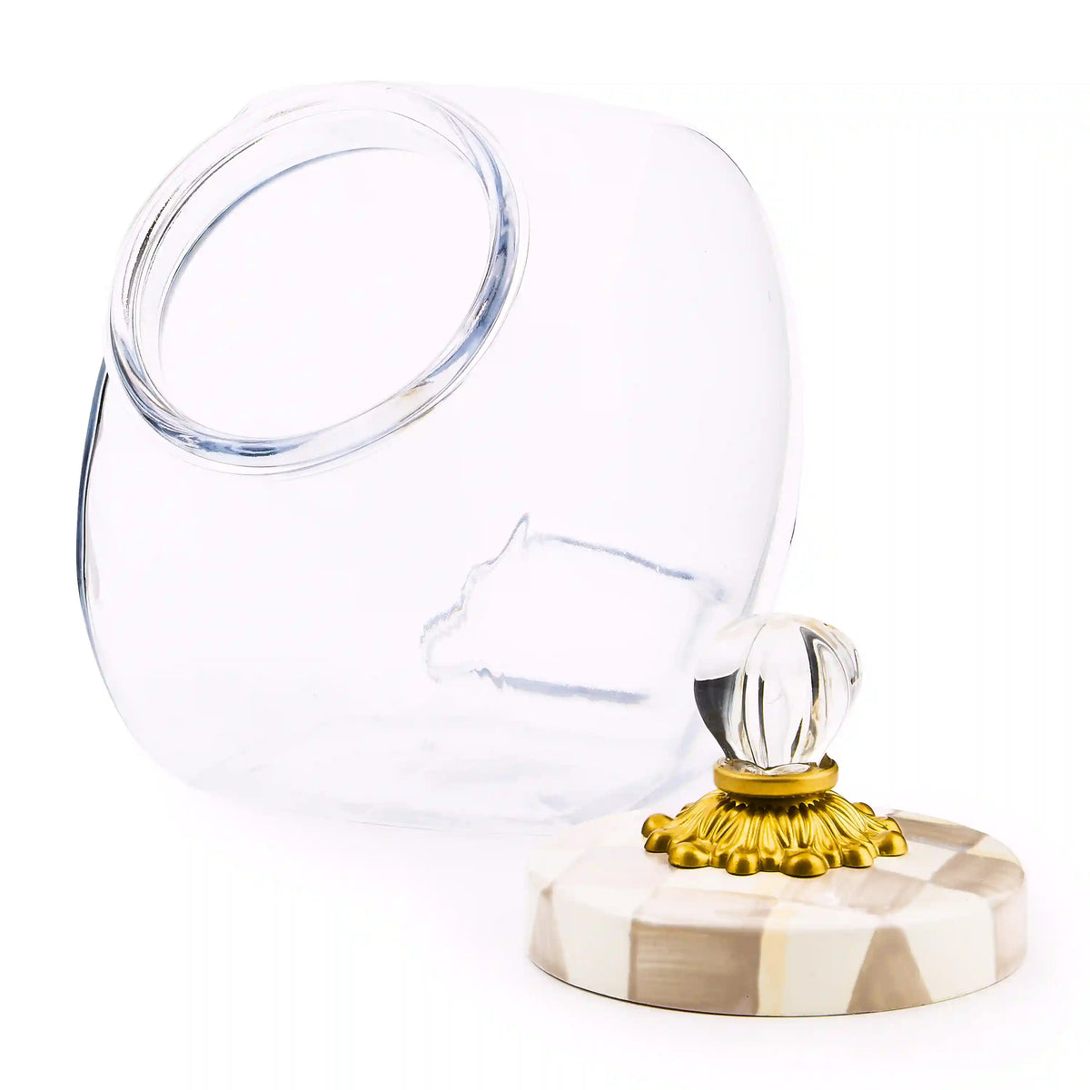 Sweets Jar with Sky Check Lid
