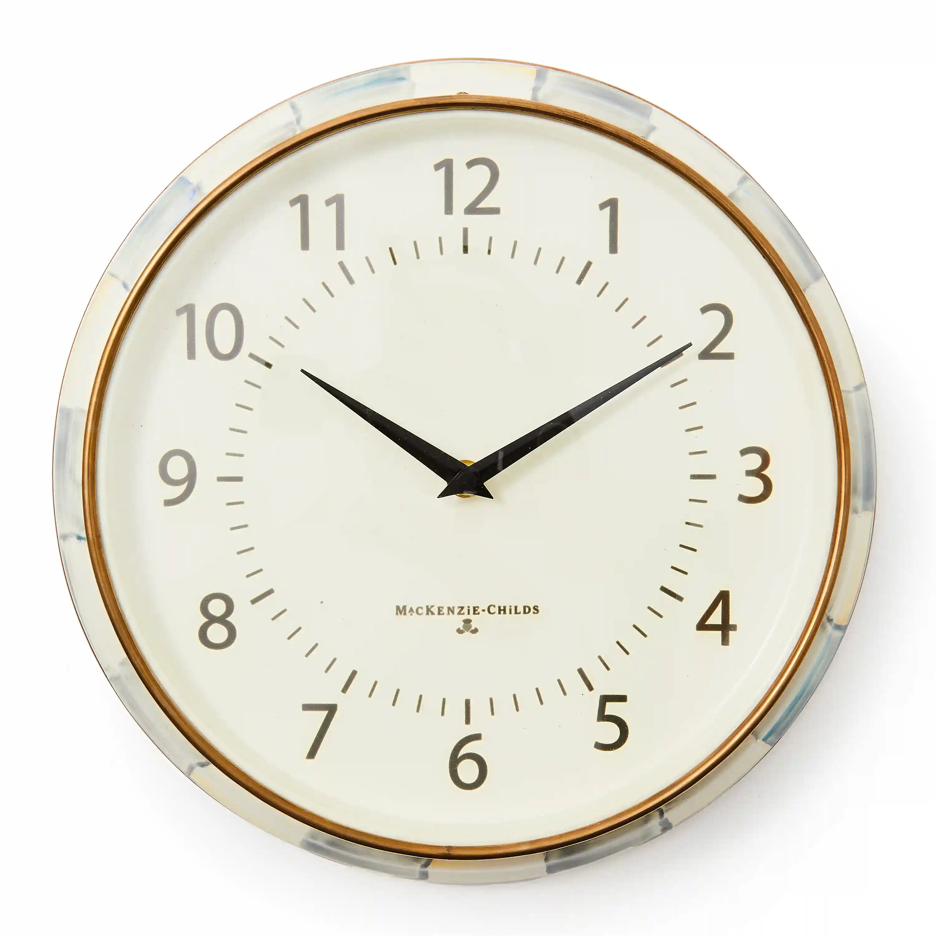 Courtly Check School Wall Clock