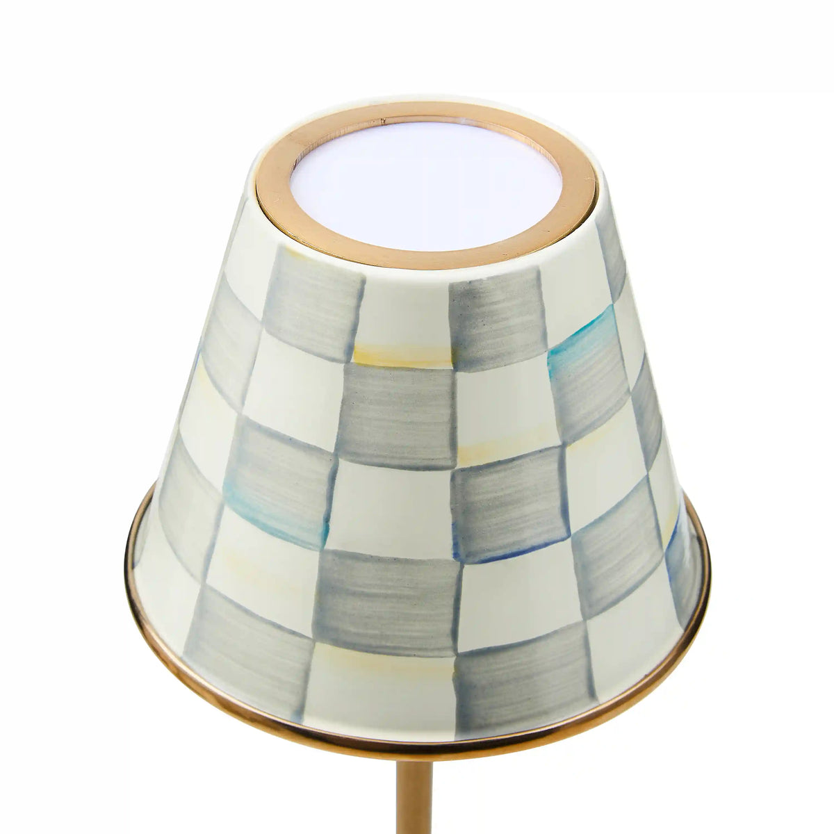 Courtly Check LED Rechargeable Cafe Table Lamp