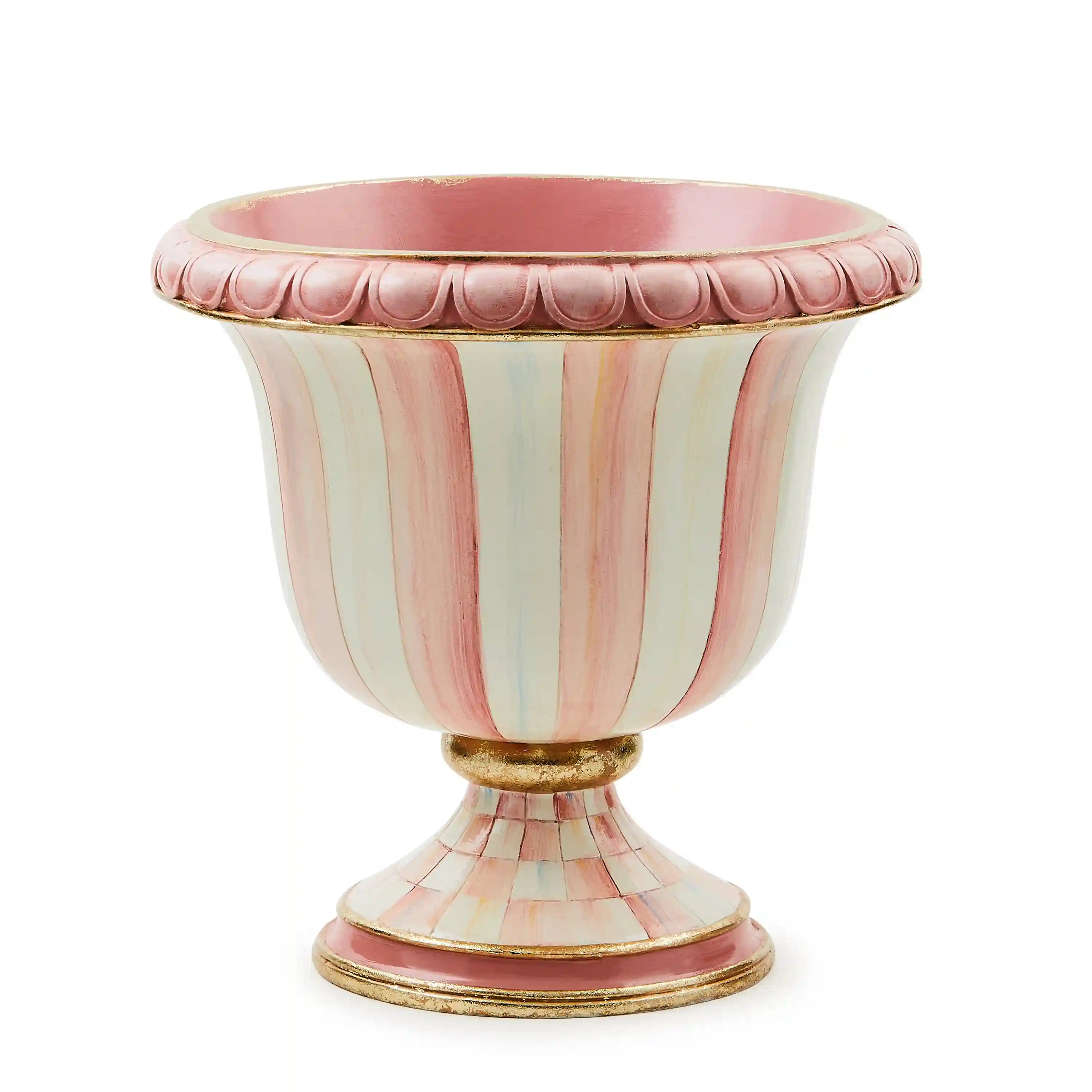 Rosy Check Pedestal Tabletop Urn