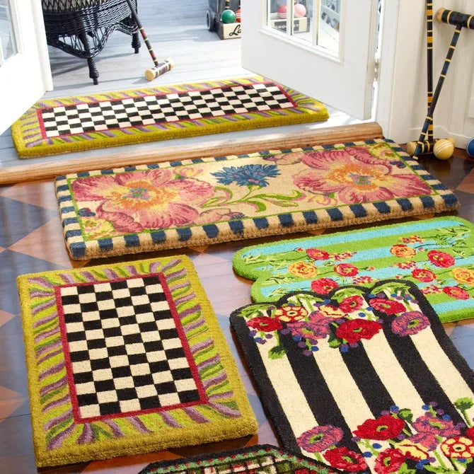 Courtly Check Double Door Entrance Mat