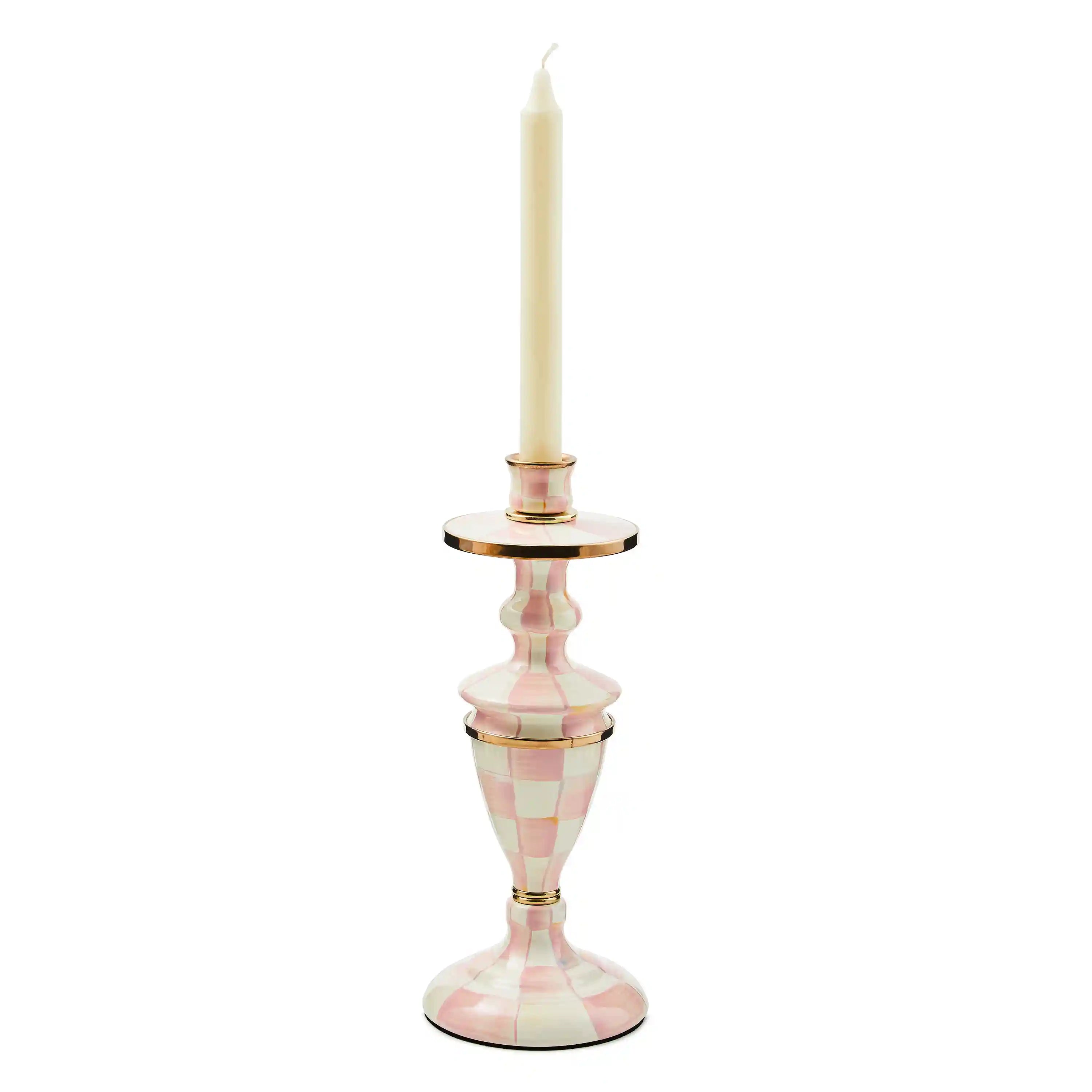 Emerald Check Short Candlestick