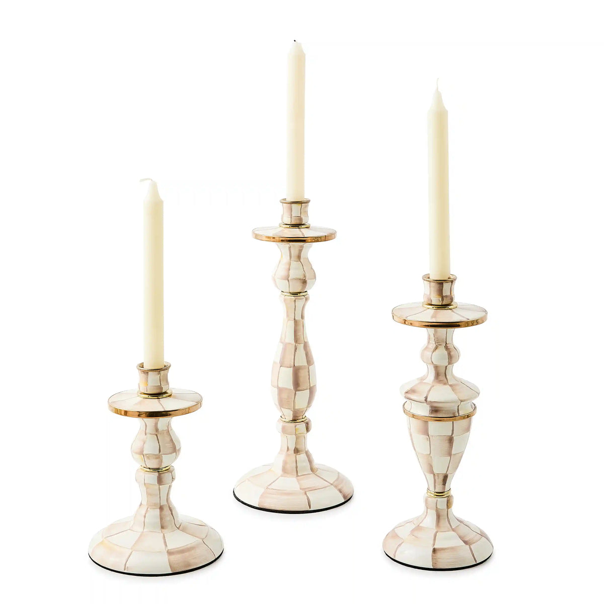 Mocha Check Short Candlestick