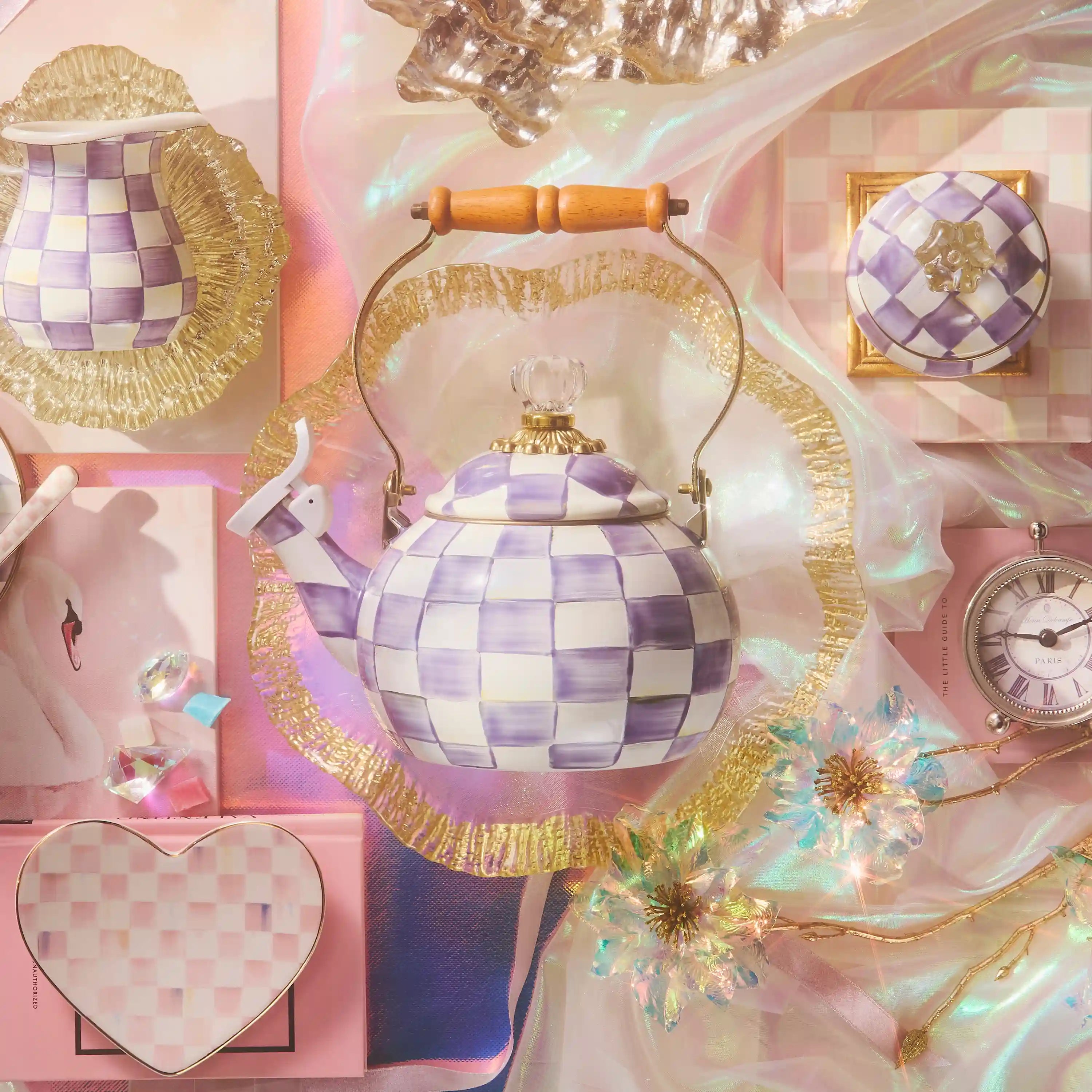 Rosy Check Whistling Tea Kettle