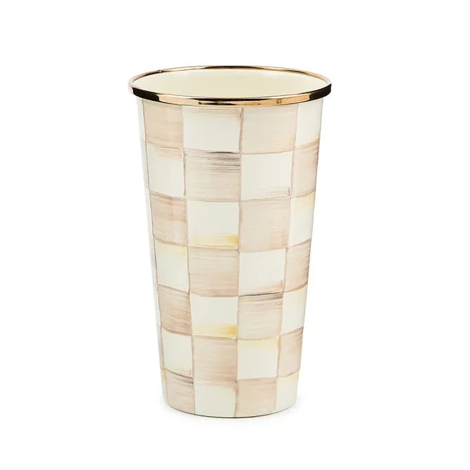 Mocha Check 20 Ounce Tumbler