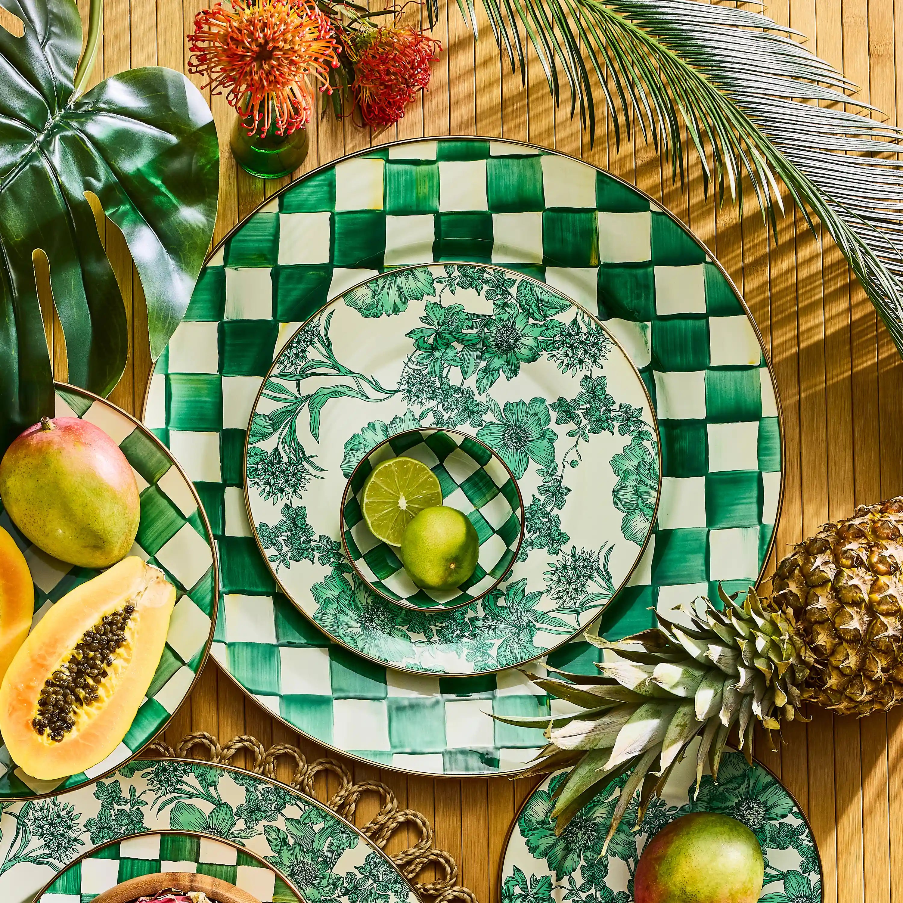 Rosy Check Serving Platter