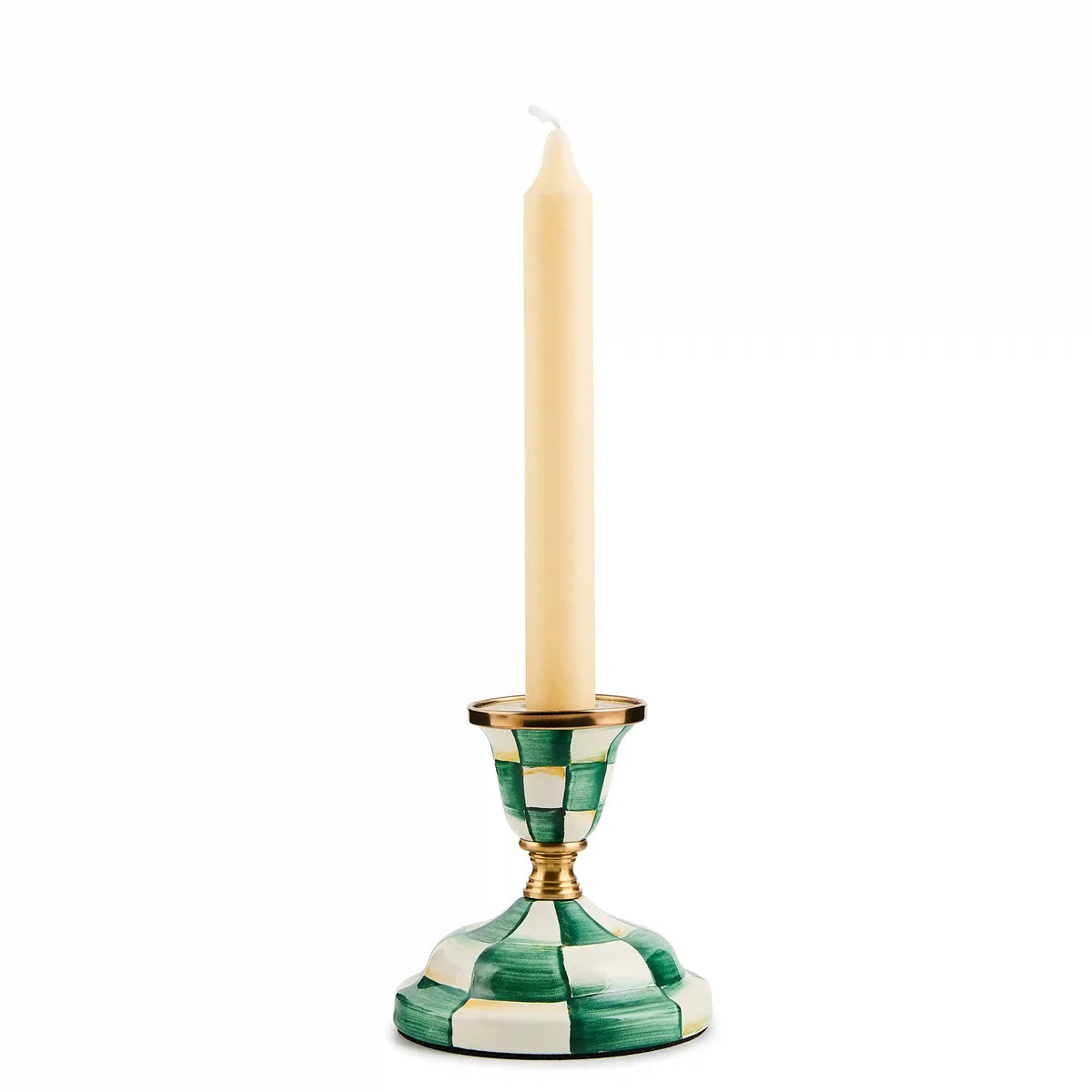 Emerald Check Short Candlestick