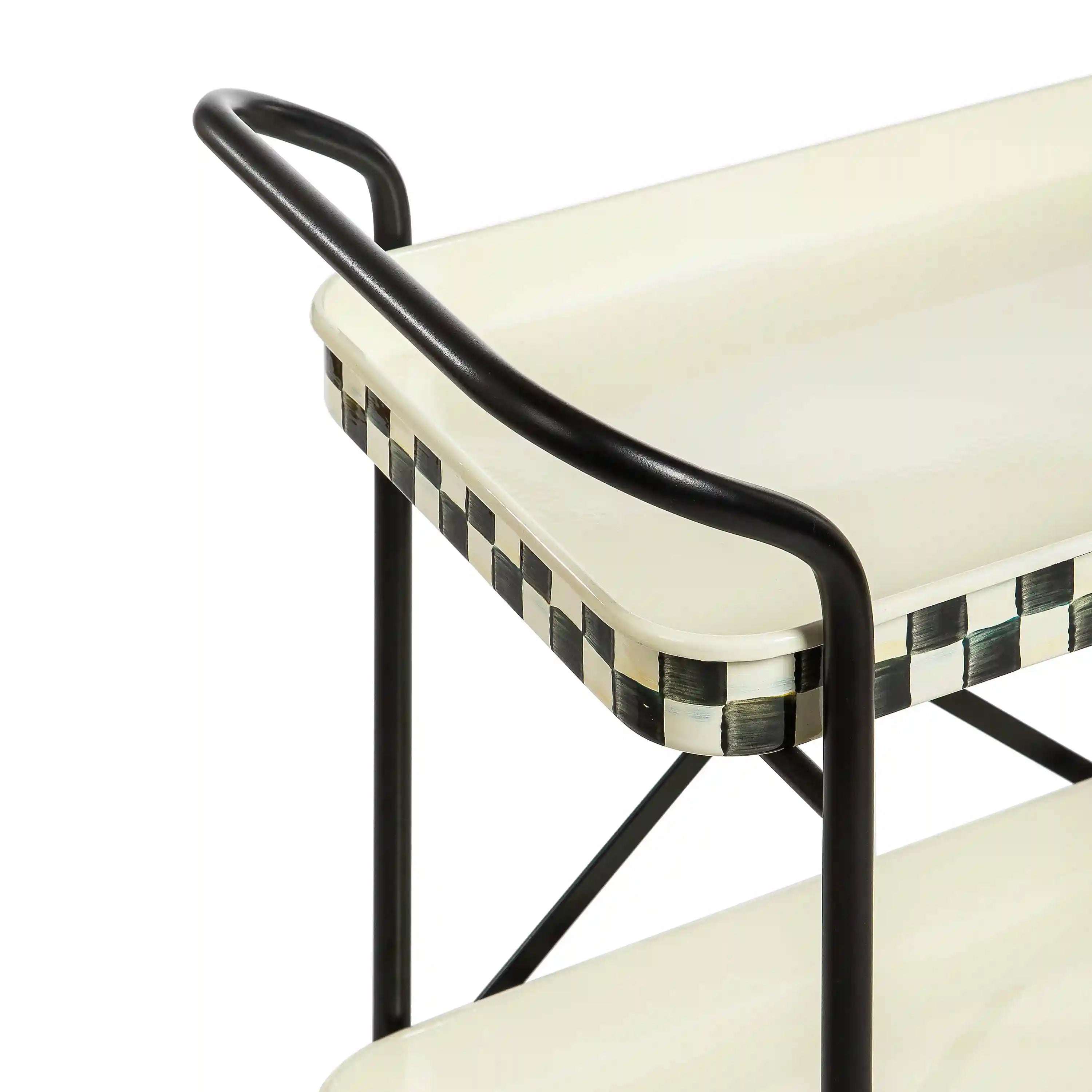 Royal Check 2-Tier Kitchen Cart