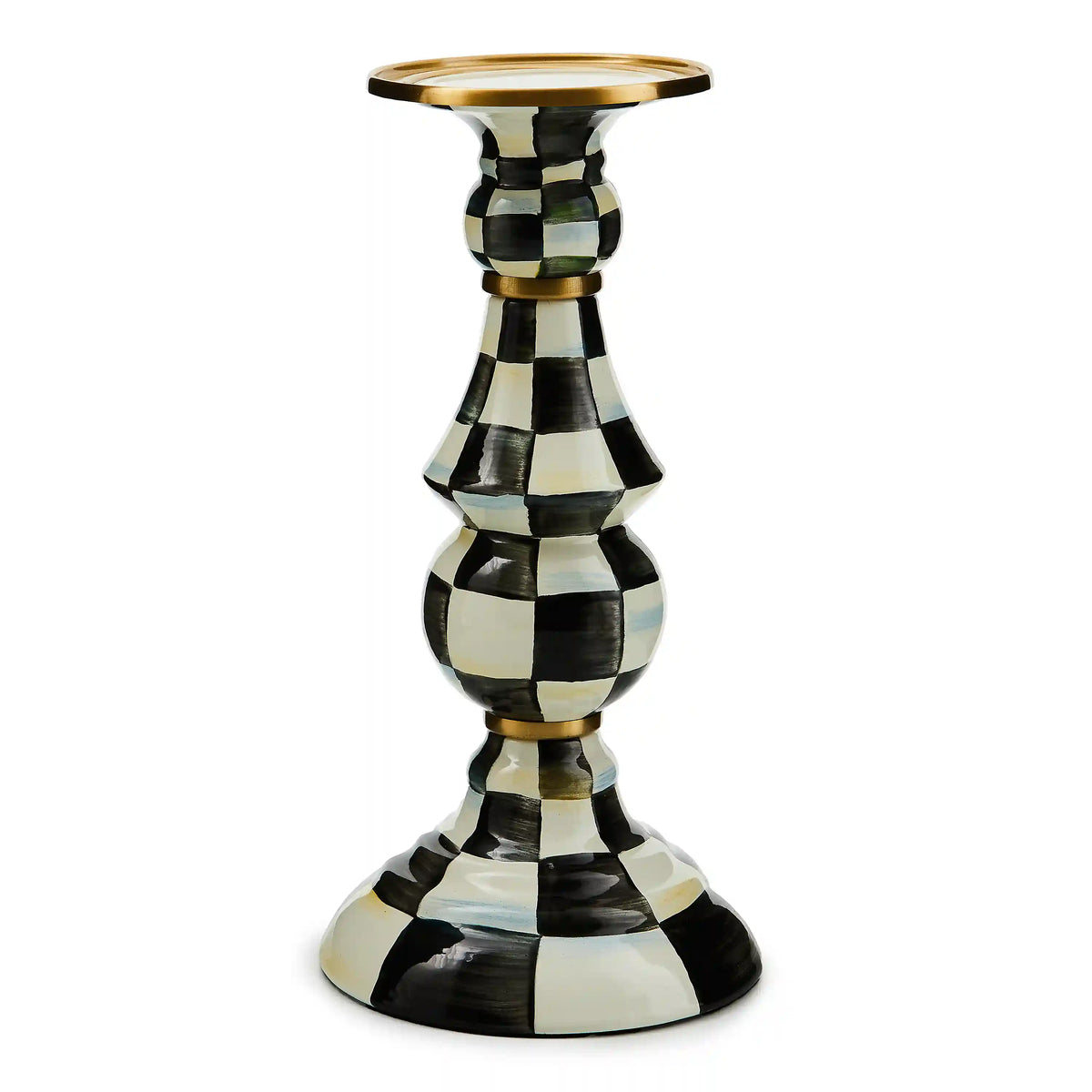 Rosy Check Large Pillar Candlestick