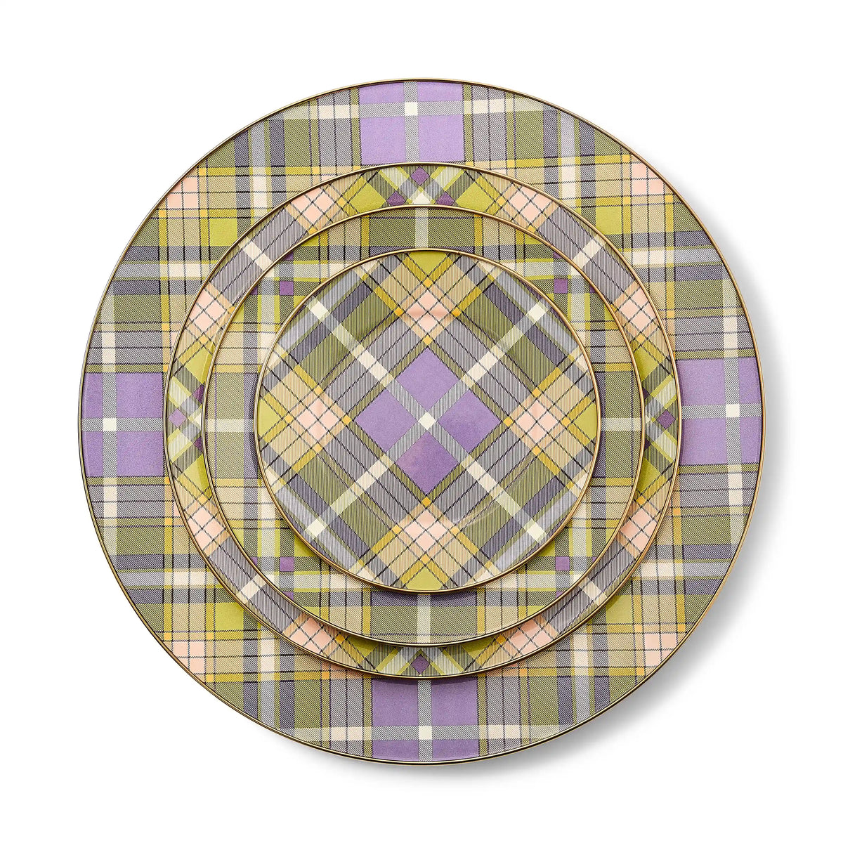 Tartan Latte Serving Platter