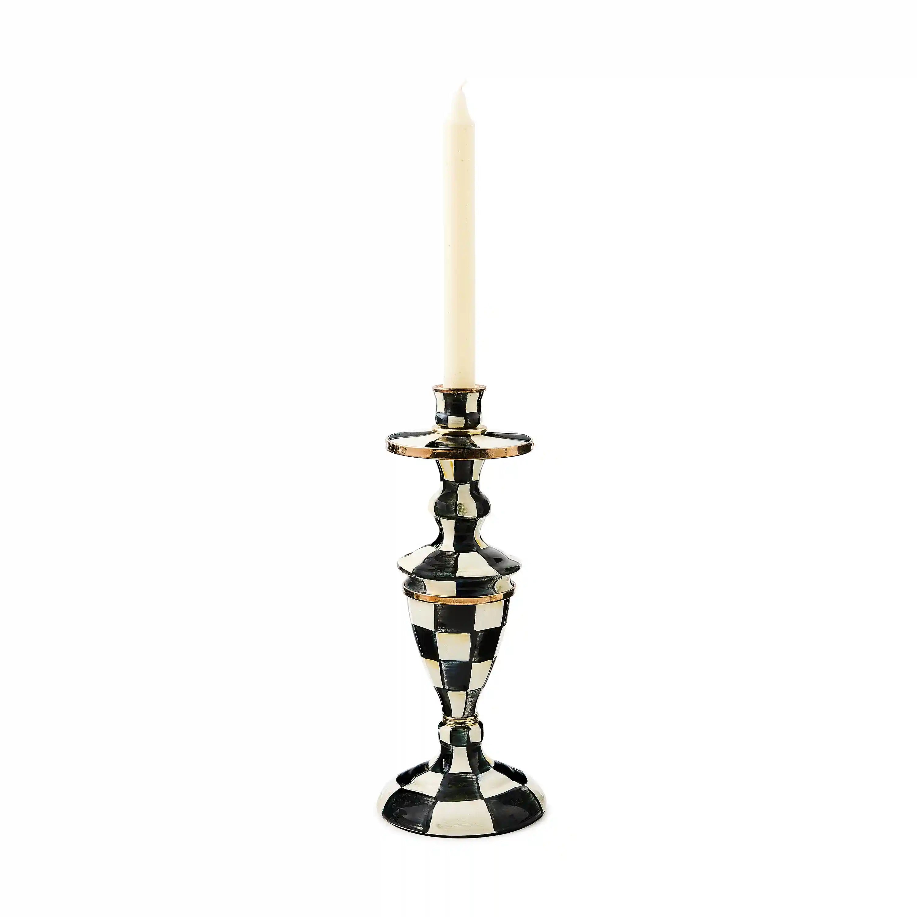 Mocha Check Short Candlestick