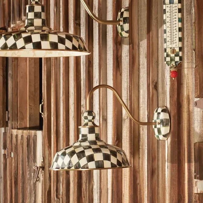 Courtly Check 12" Barn Sconce