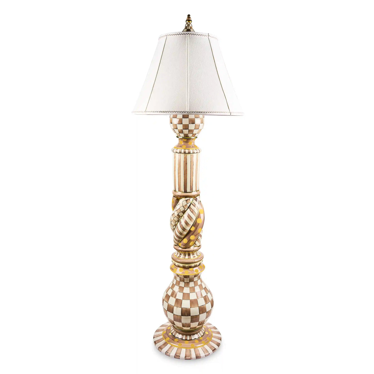 Courtly Check Ceramic Floor Lamp