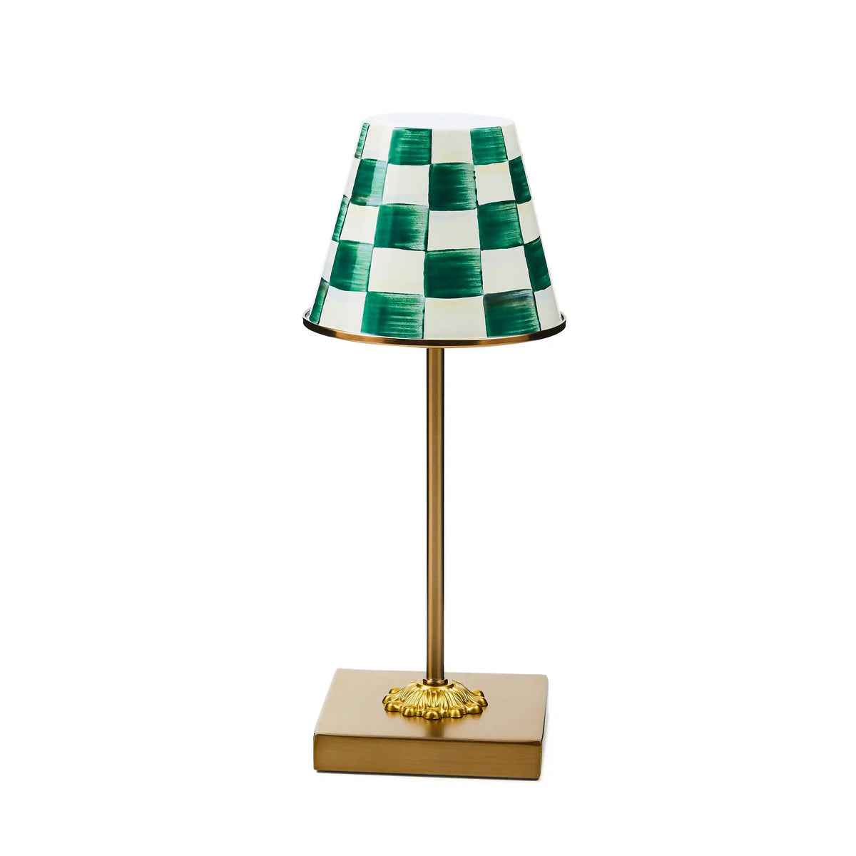 Sterling Check LED Rechargeable Cafe Table Lamp
