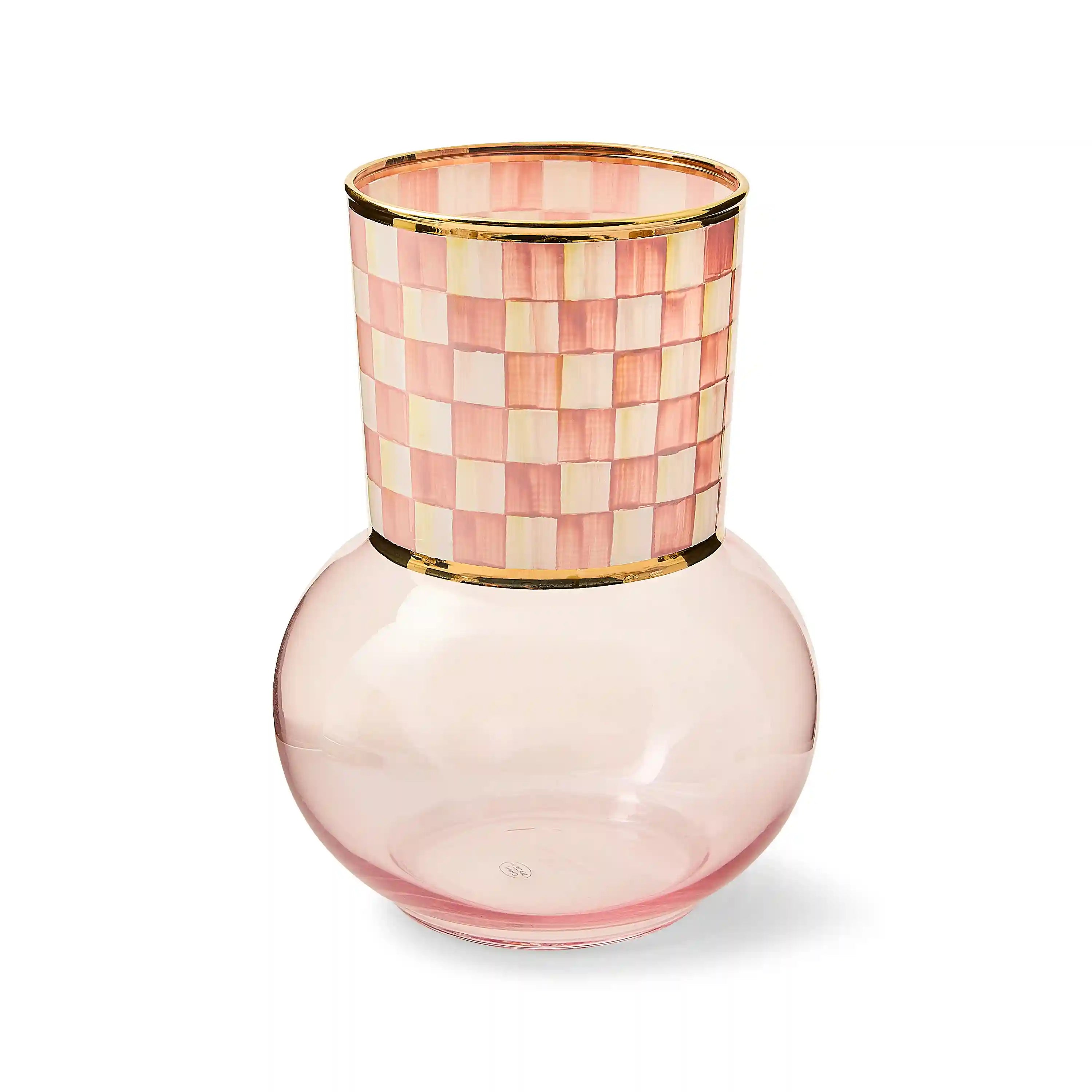 Courtly Check Glass Vase