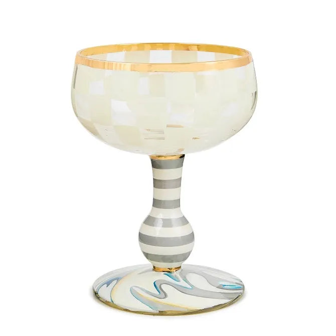 Carnival White Coupe Glass