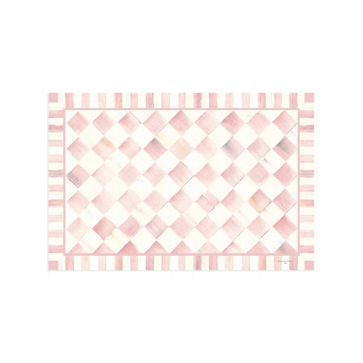 Mocha Check 3' x 5' Floor Mat