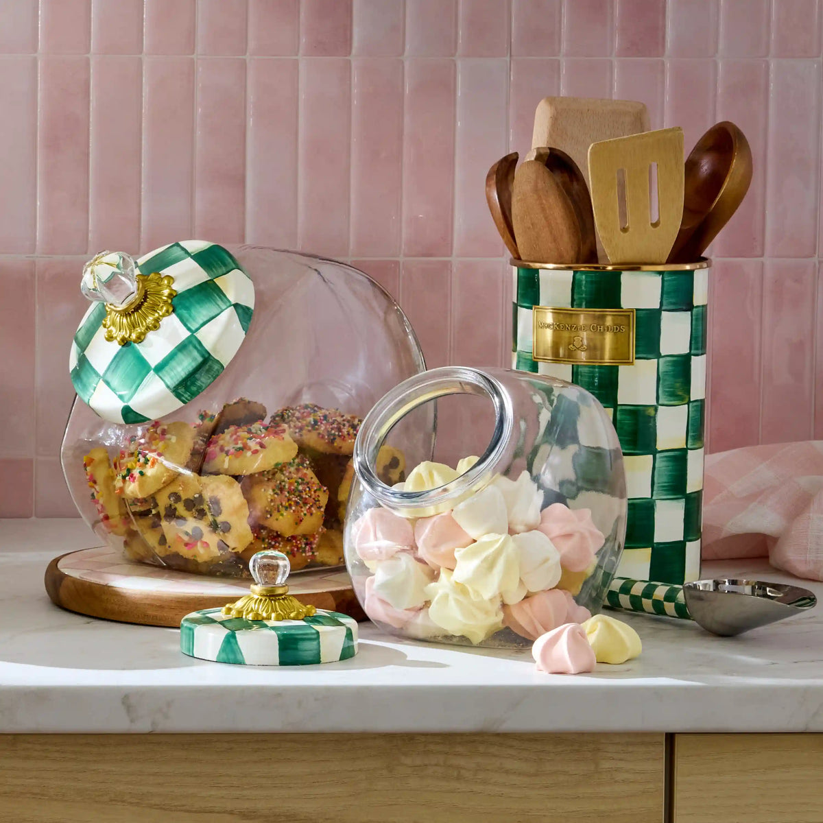 Cookie Jar with Rosy Check Lid