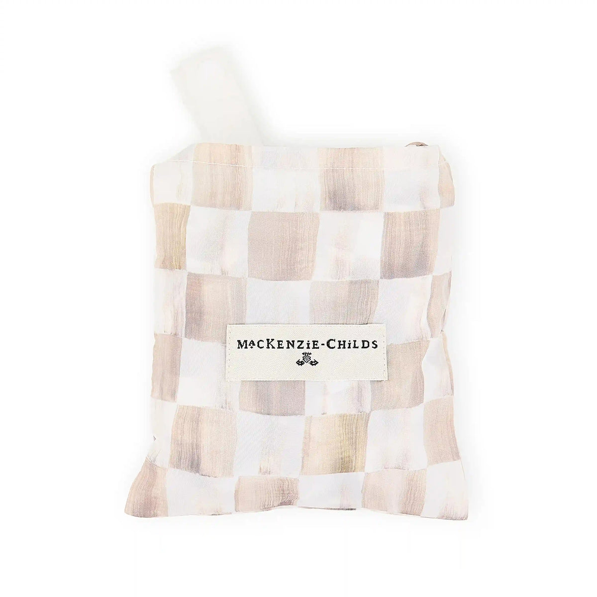 Mocha Check To Go Tote