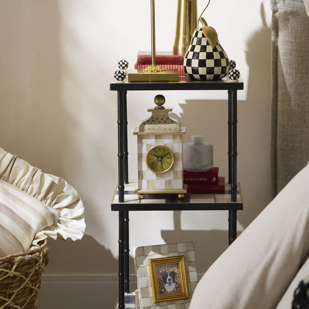 Courtly Check Desk Clock