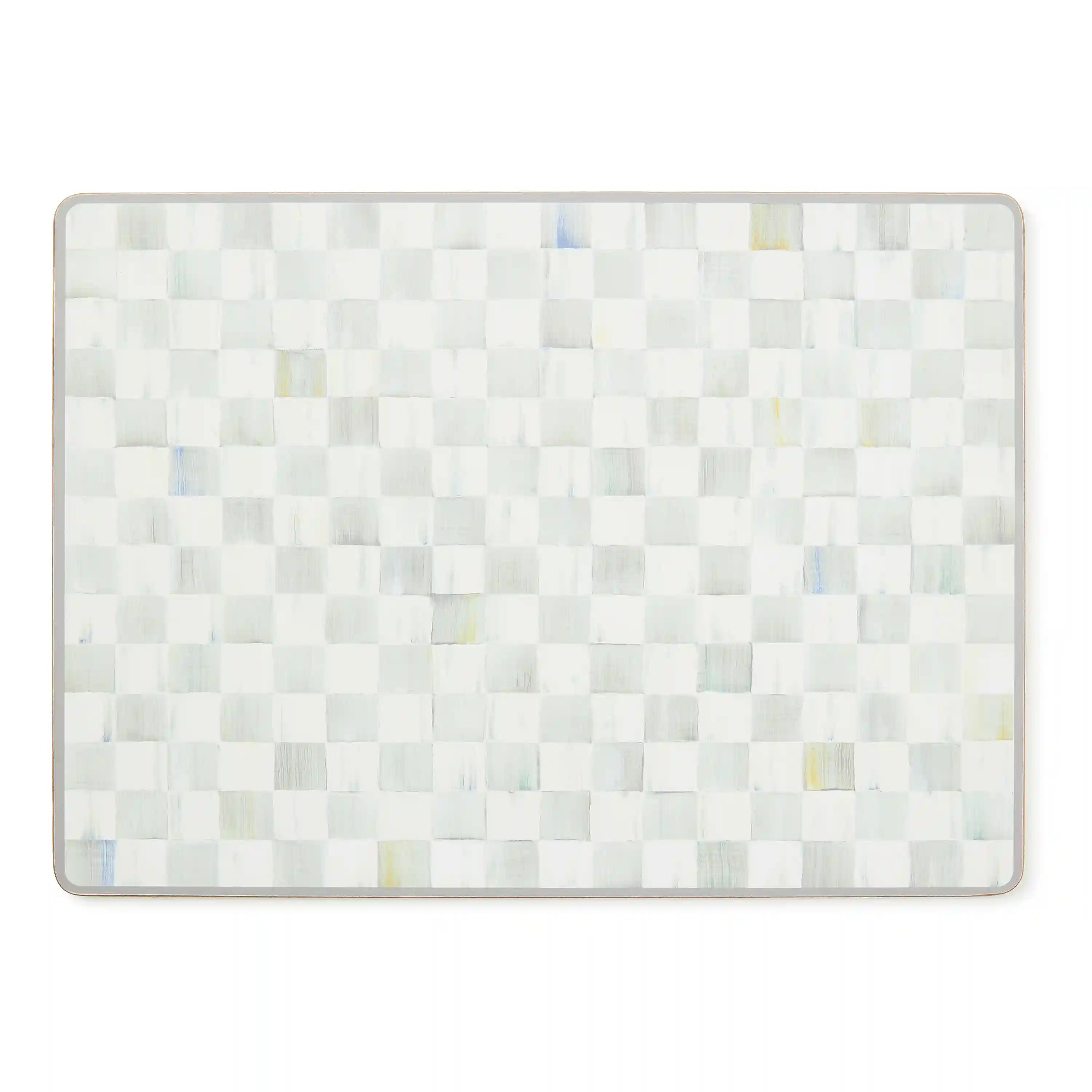 Courtly Checked Cork Back Placemats, Set of 4