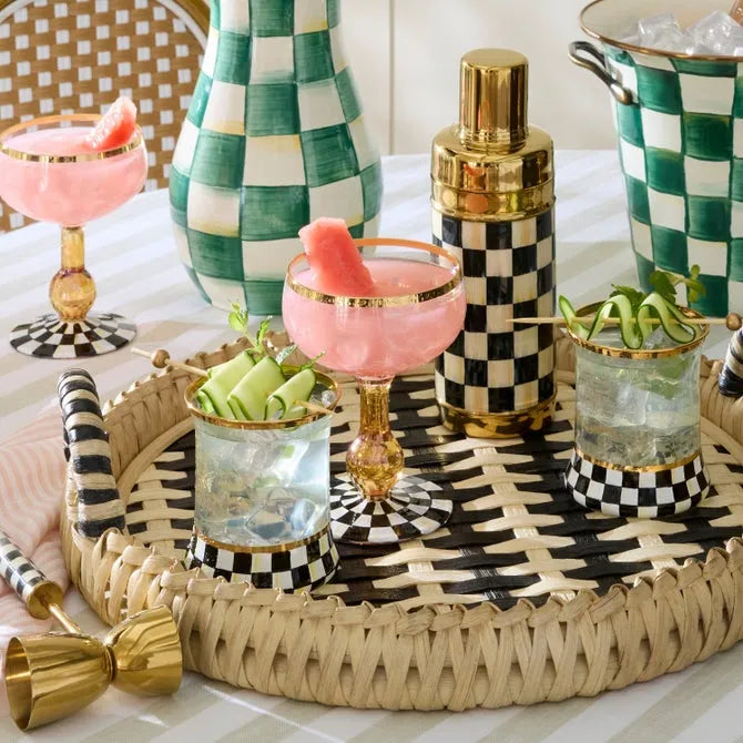 Courtly Check Coupe Glass