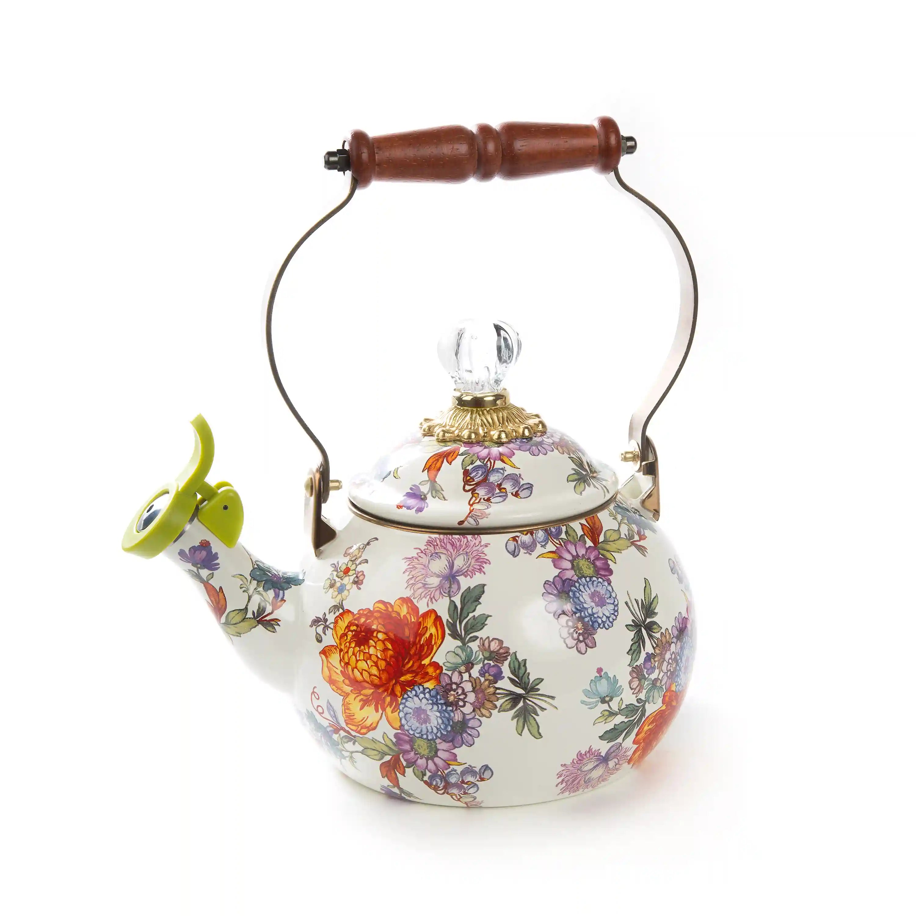 Violet Check Whistling Tea Kettle