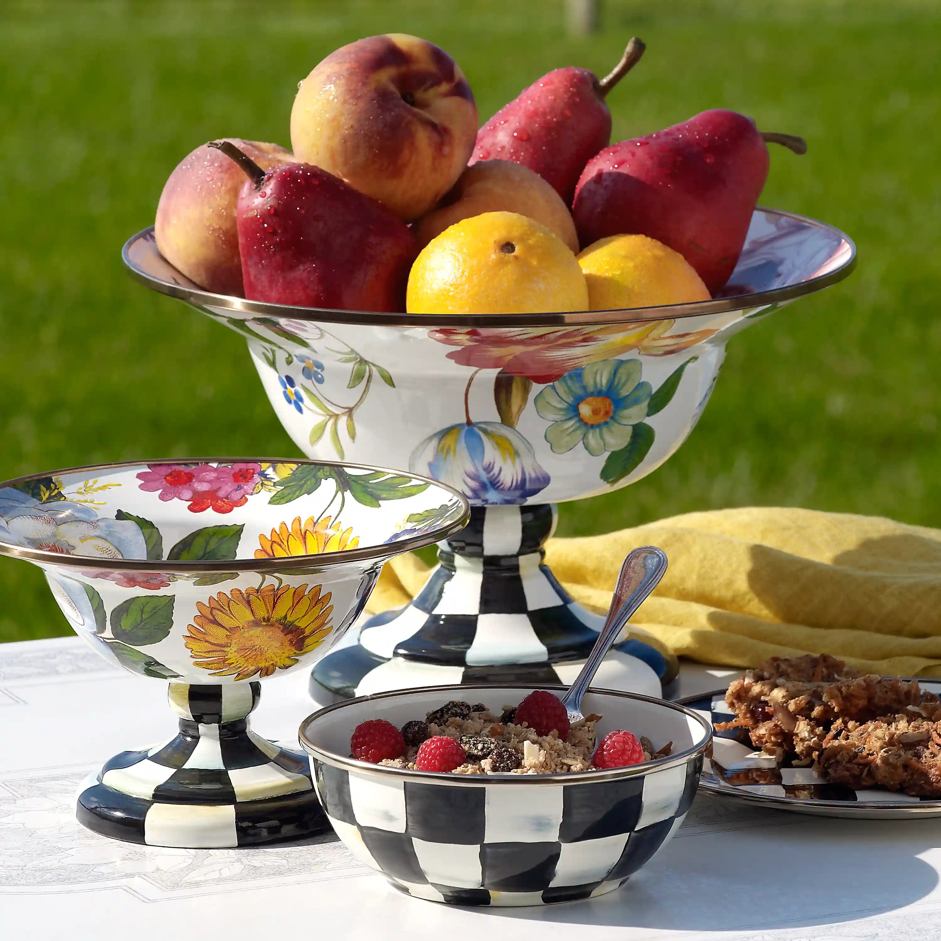 Wild Rose Mauve Large Compote