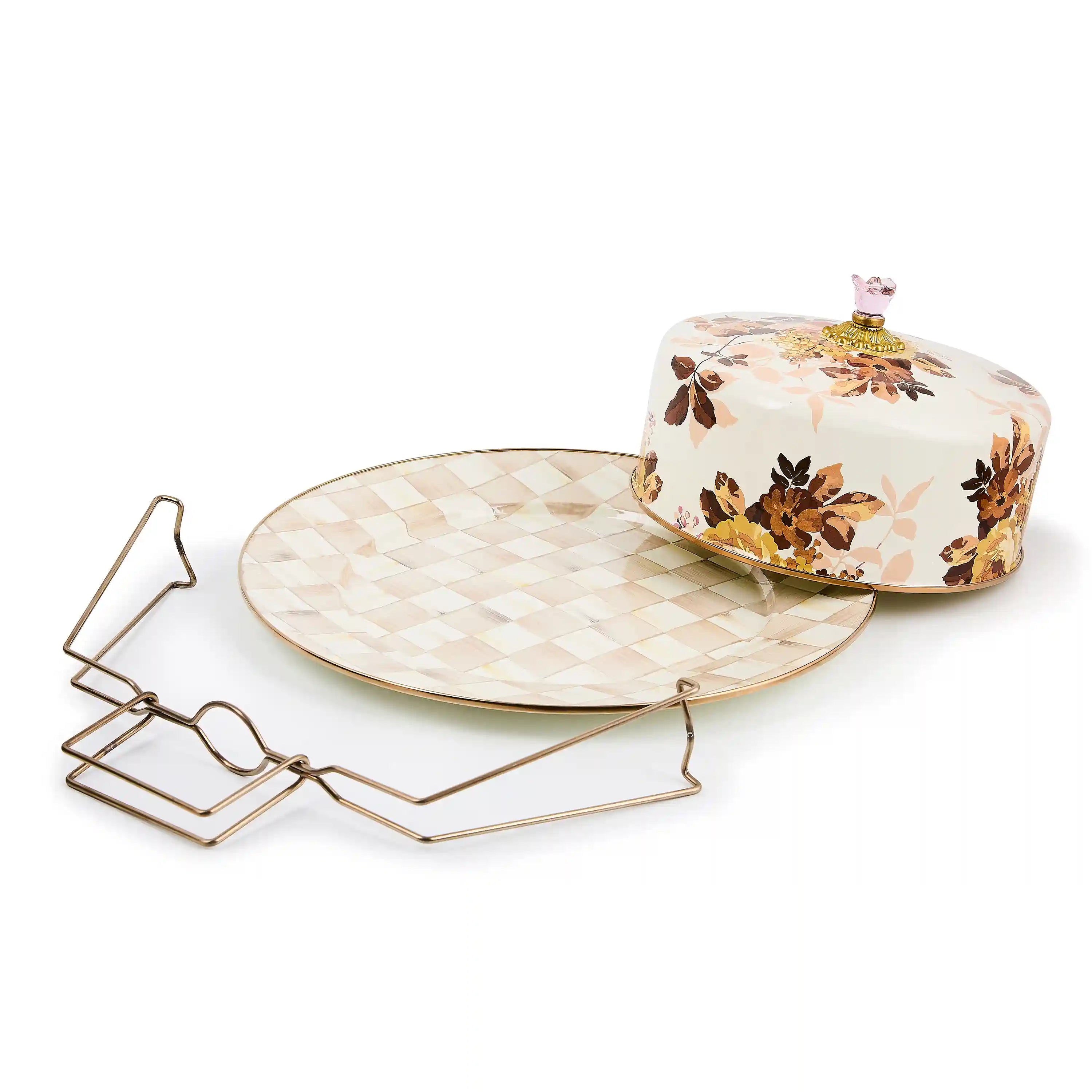 Courtly Check Cake Carrier