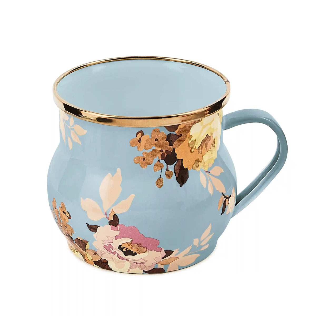 White Flower Market Mug