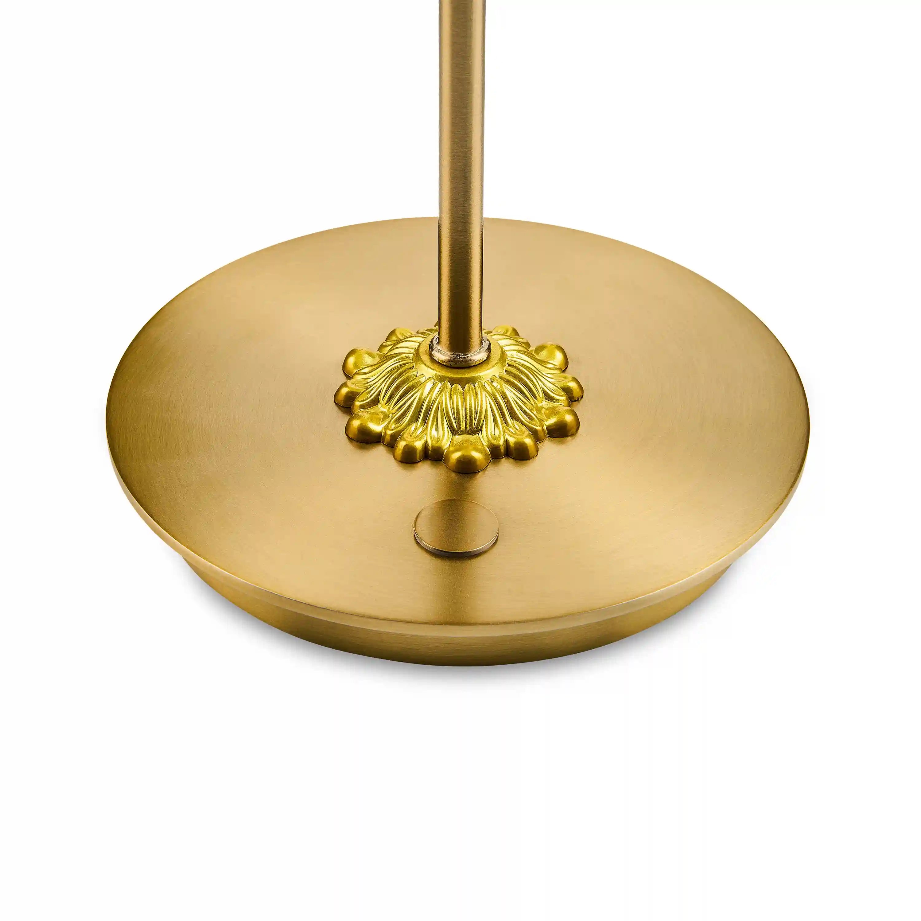Courtly Check LED Rechargeable Disk Table Lamp
