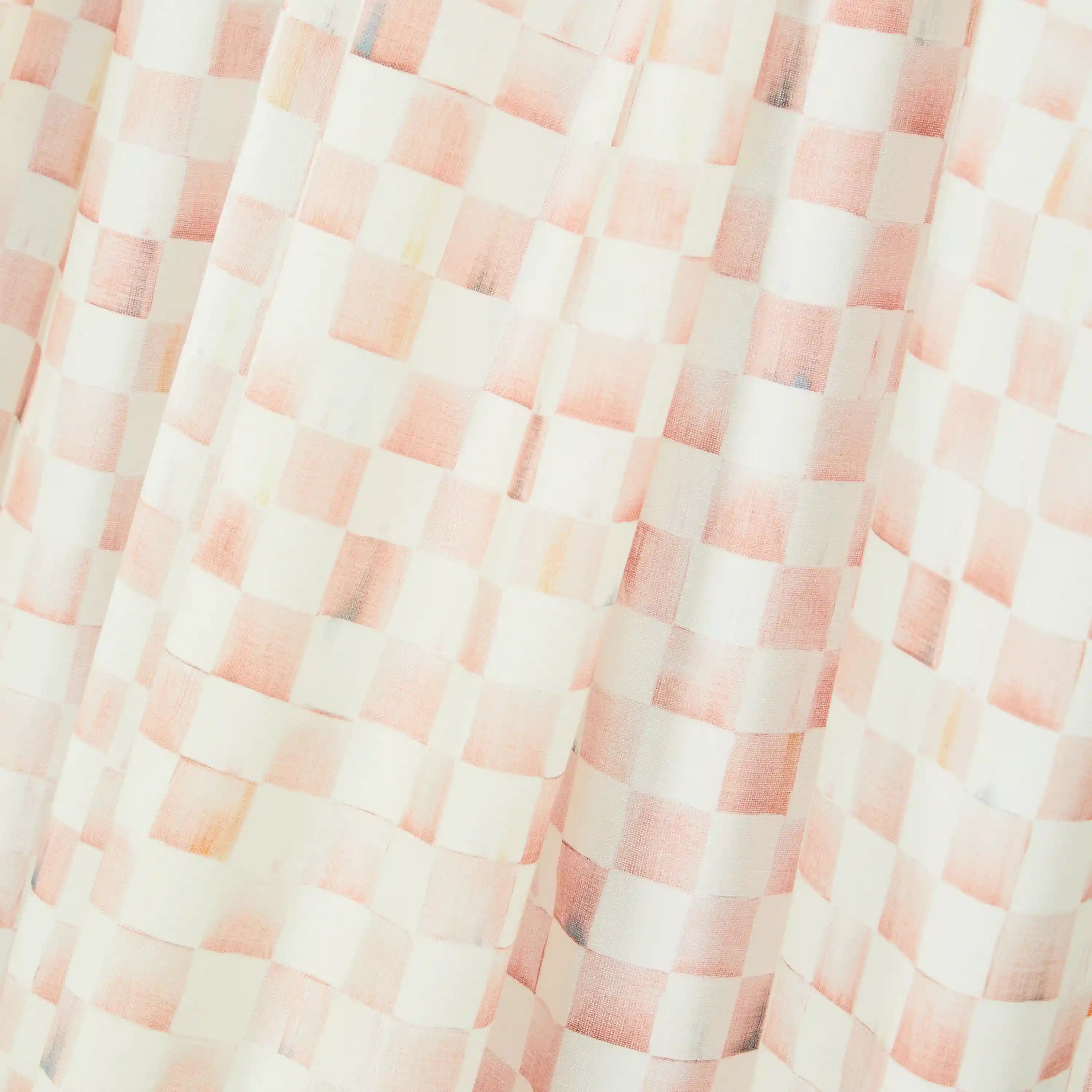 Violet Check Shower Curtain