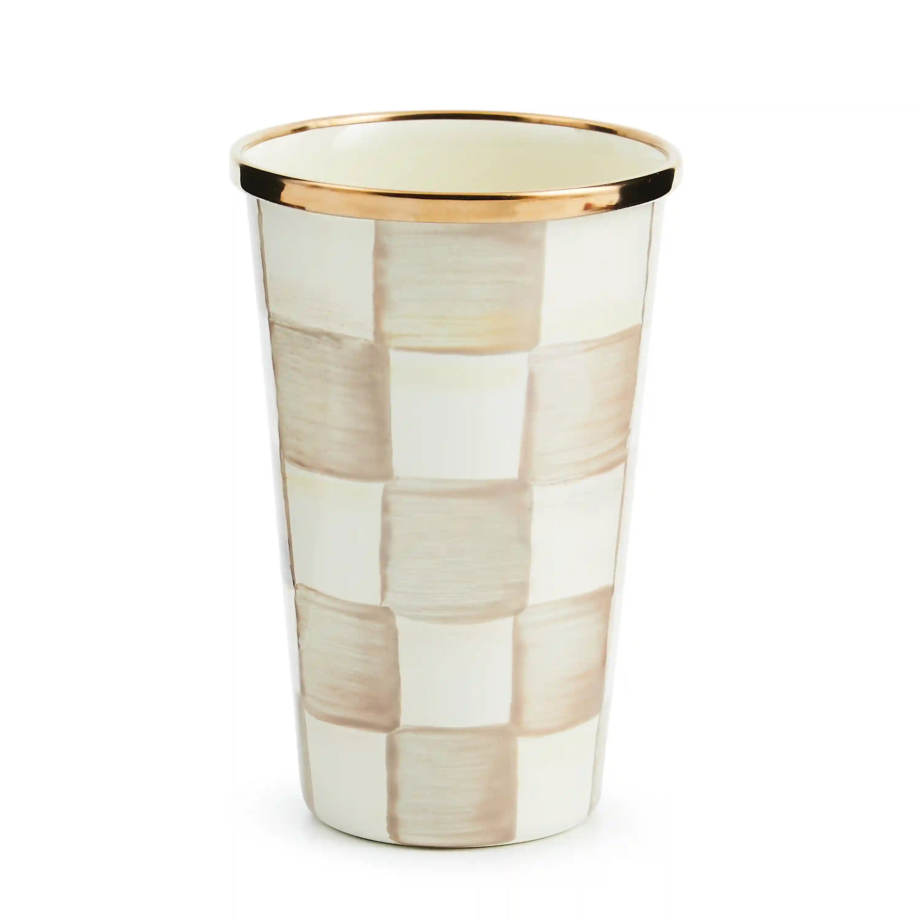 Mocha Check 20 Ounce Tumbler