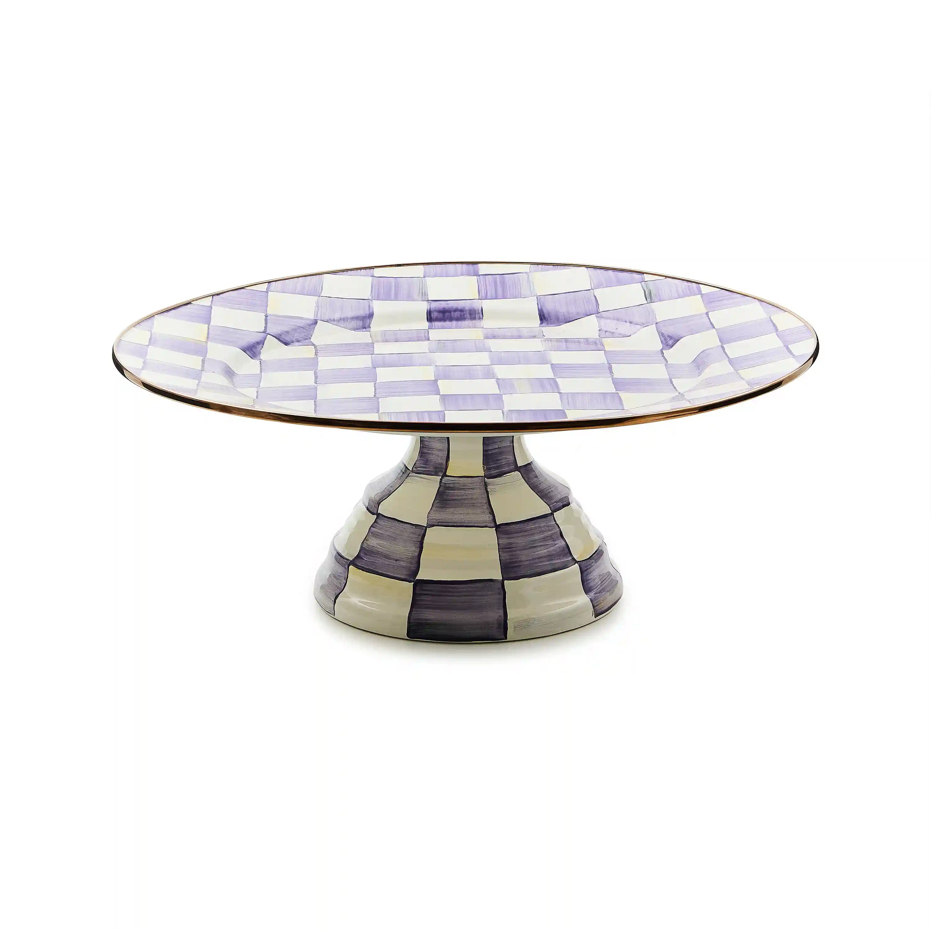 Courtly Check Large Pedestal Platter