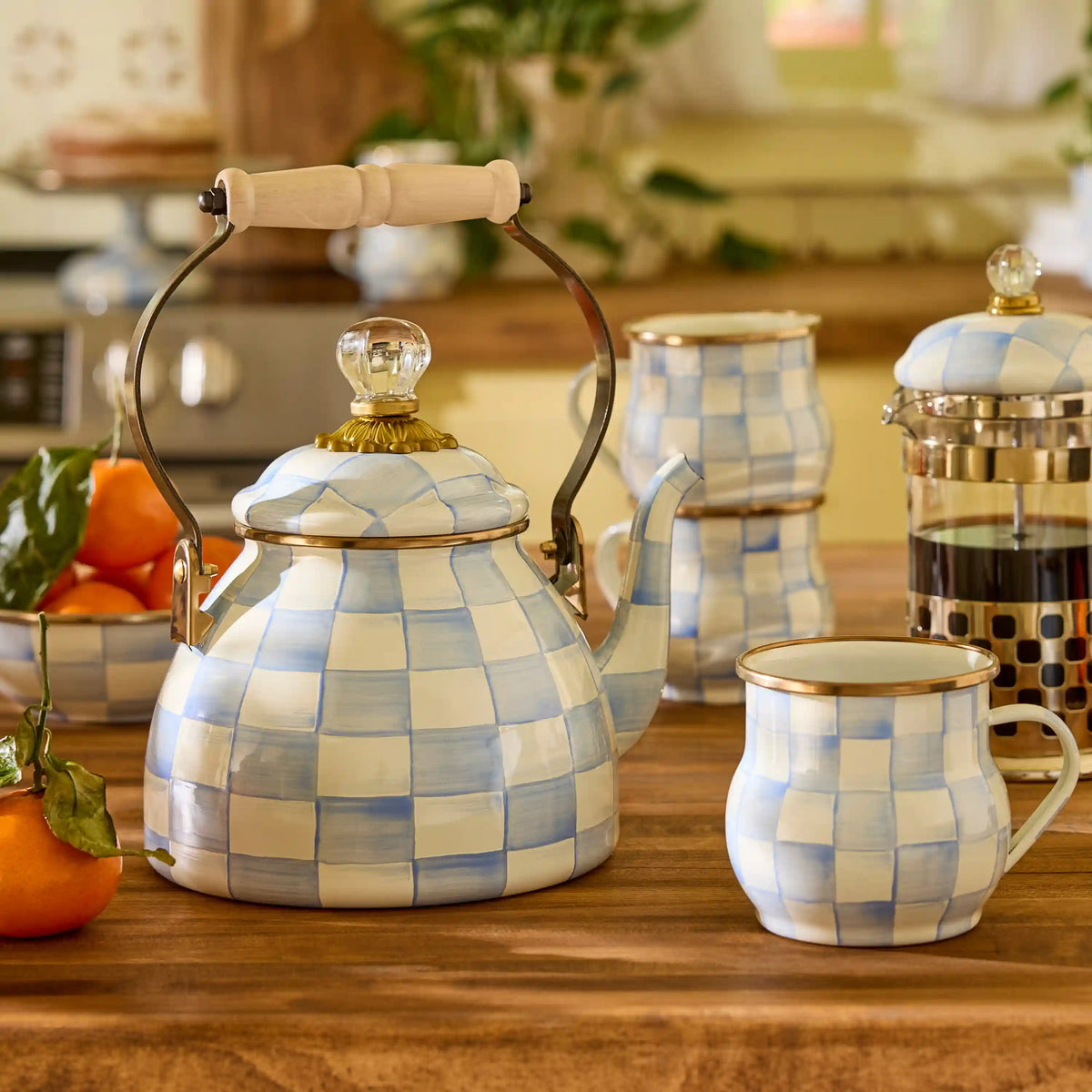 Royal Check 3 Quart Tea Kettle